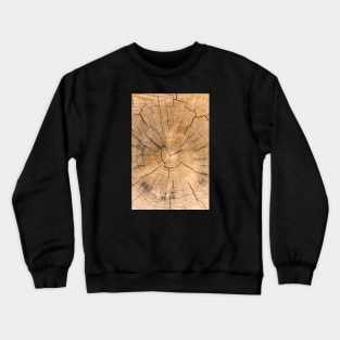 Wooden Tree Circle Texture - Alternative II Crewneck Sweatshirt